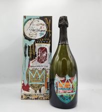 Dom Pérignon Jean-Michel Basquiat limited edition 2015(lichtblauw)