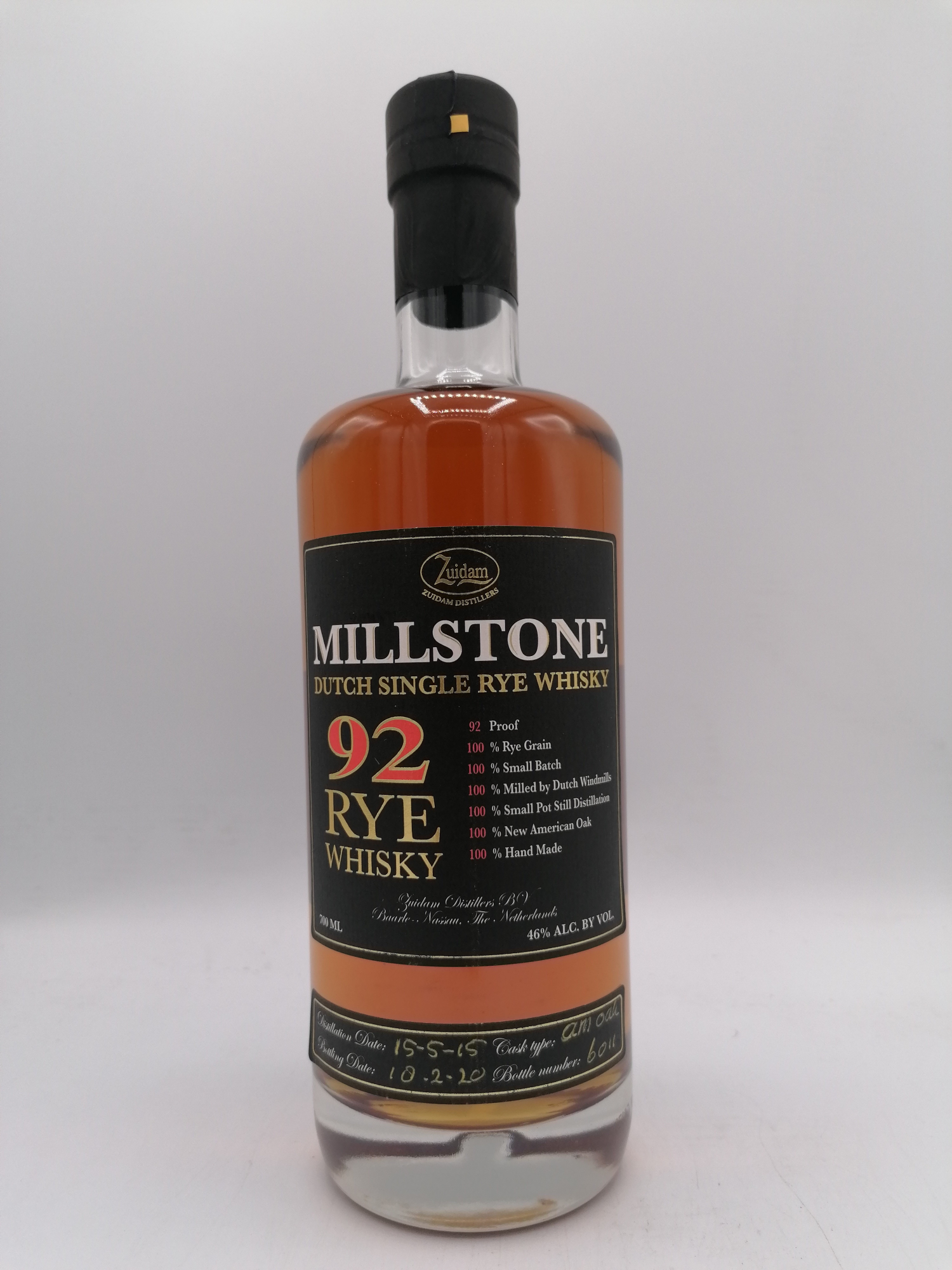 Millstone 92 Rye whisky