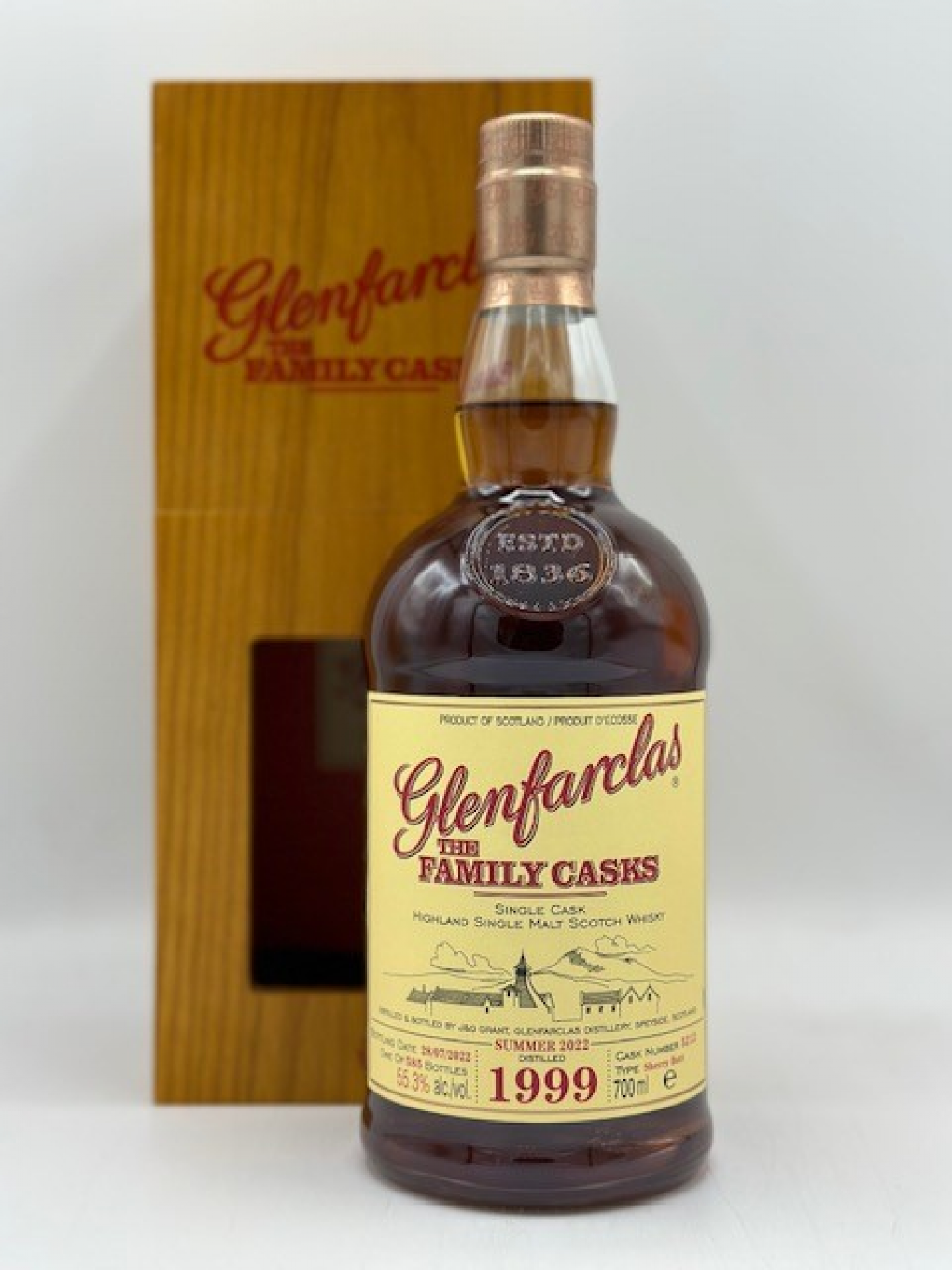 GLENFARCLAS 1999 FAMILY CASK #5212 SUMMER 22 55.3%