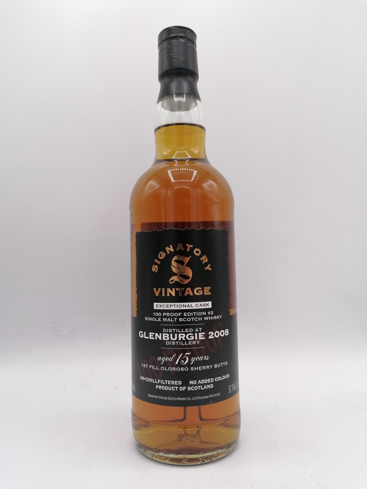 SIGNATORY GLENBURGIE 2008 15 YEARS EXCEPTIONAL 57.1%